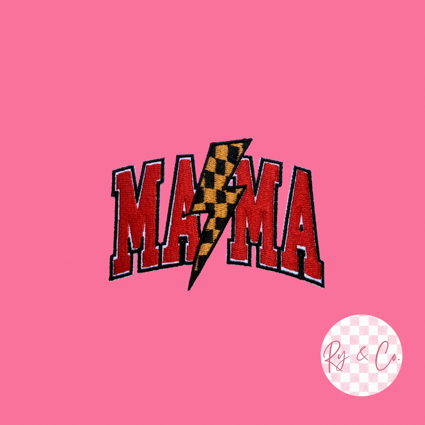 Mama Edgy -Embroidered Hat Patch