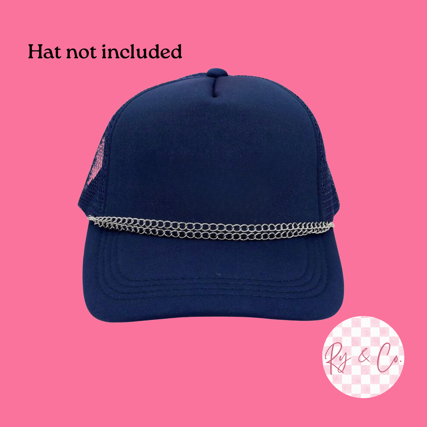 Double Silver Hat Chain