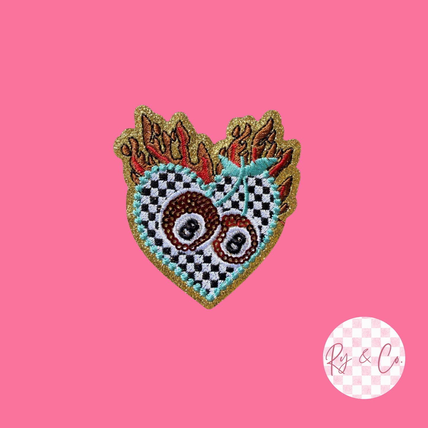 Wild West Heart -Embroidered Hat Patch