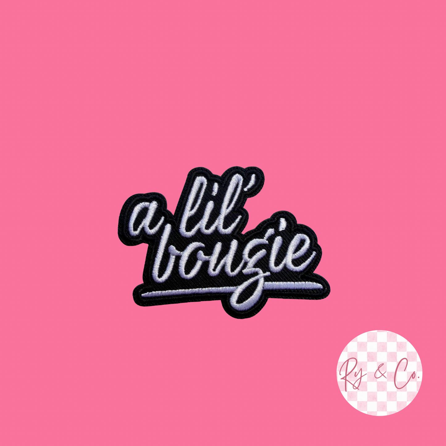 A lil bougie-Embroidered Hat Patch