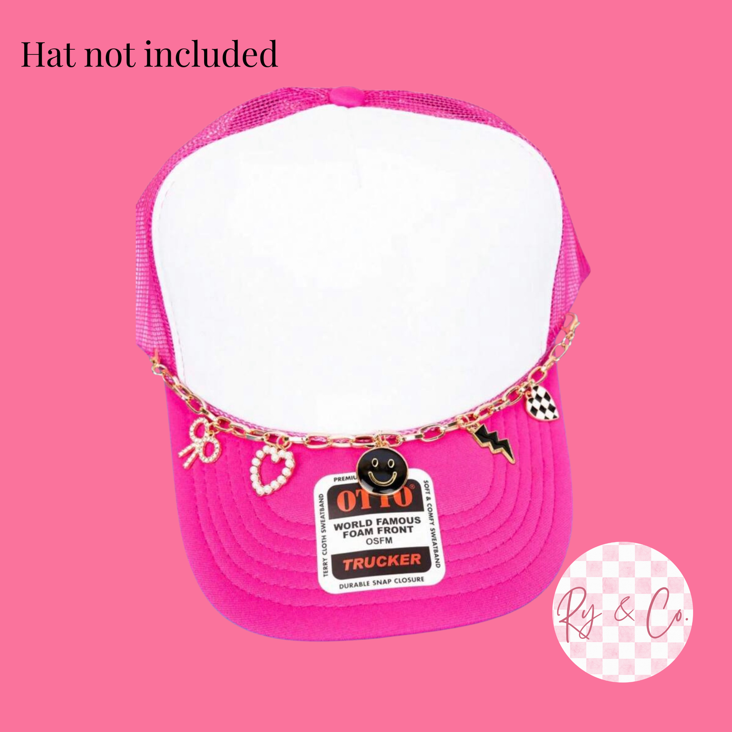 Gold Charm Hat Chain
