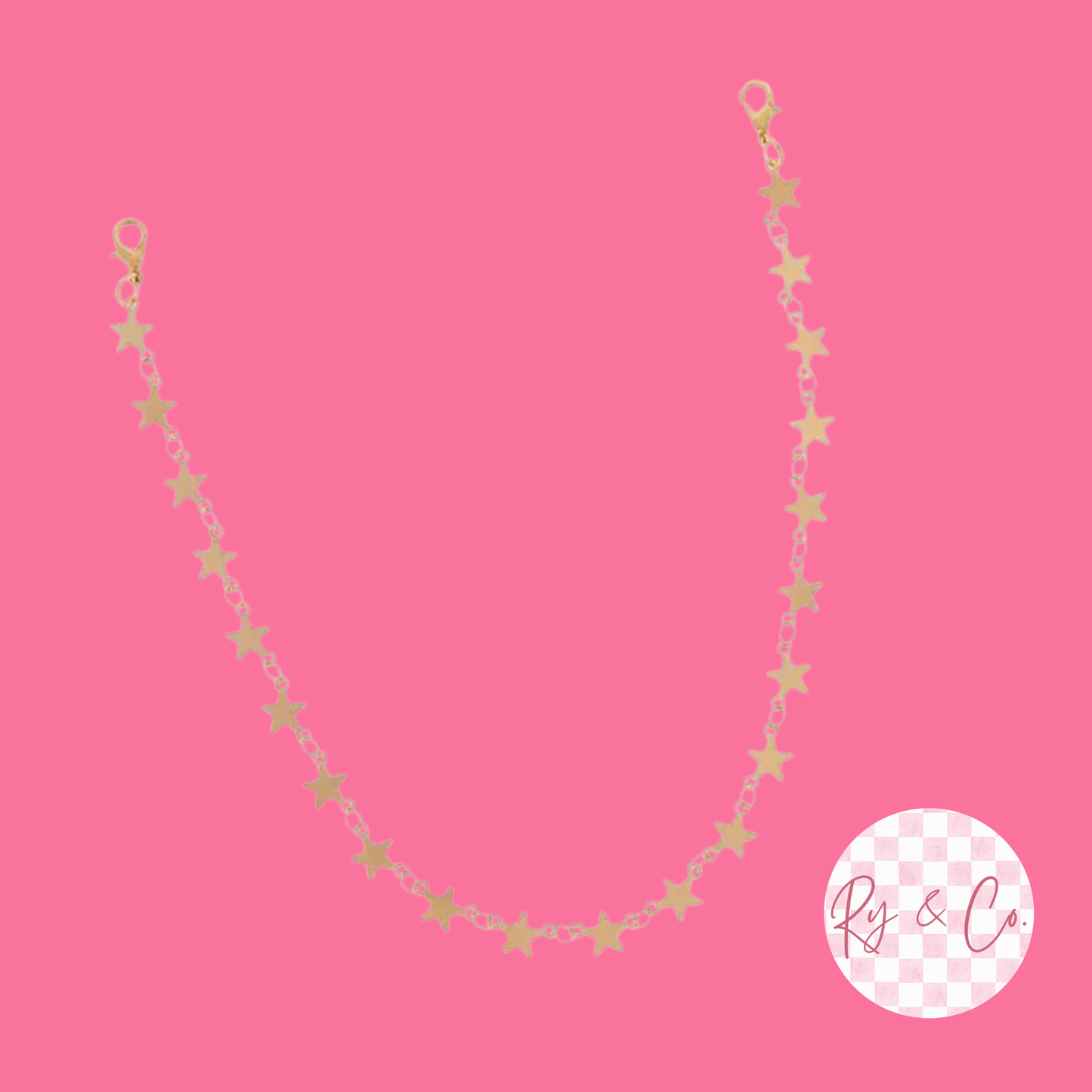 Gold Stars Hat Chain
