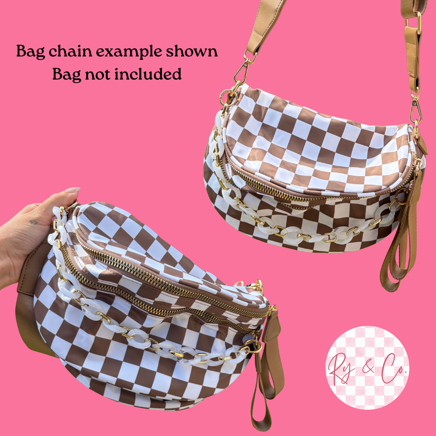 Iridescent Gold Bag Chain