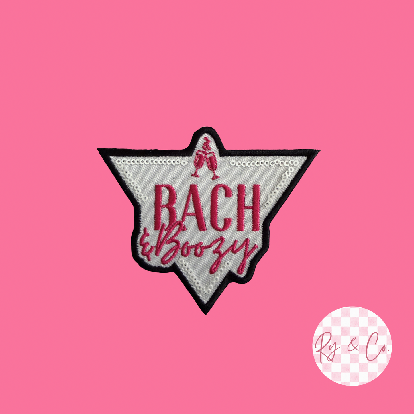 Bach & Boozy -Embroidered Hat Patch