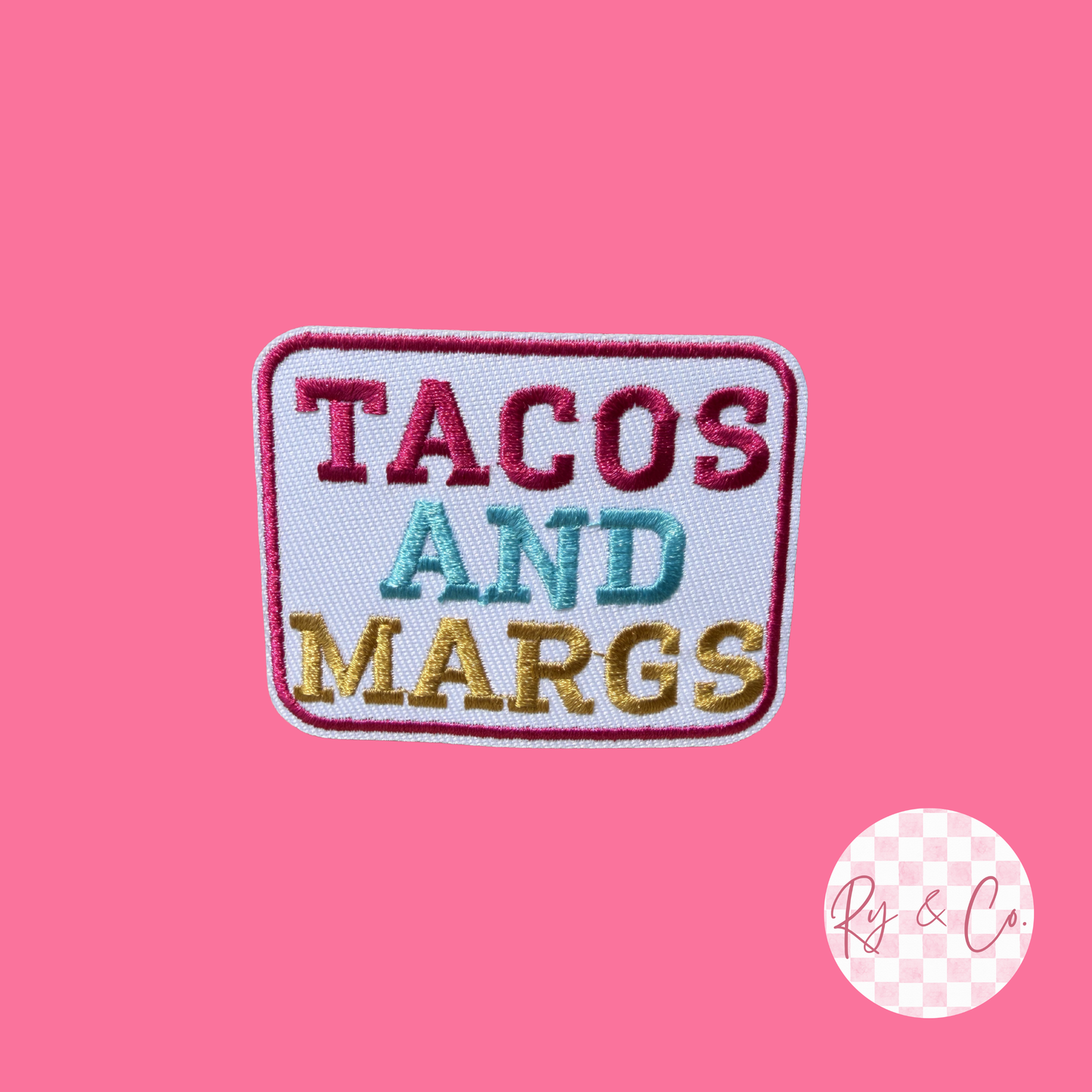 Taco and Margs -Embroidered Hat Patch