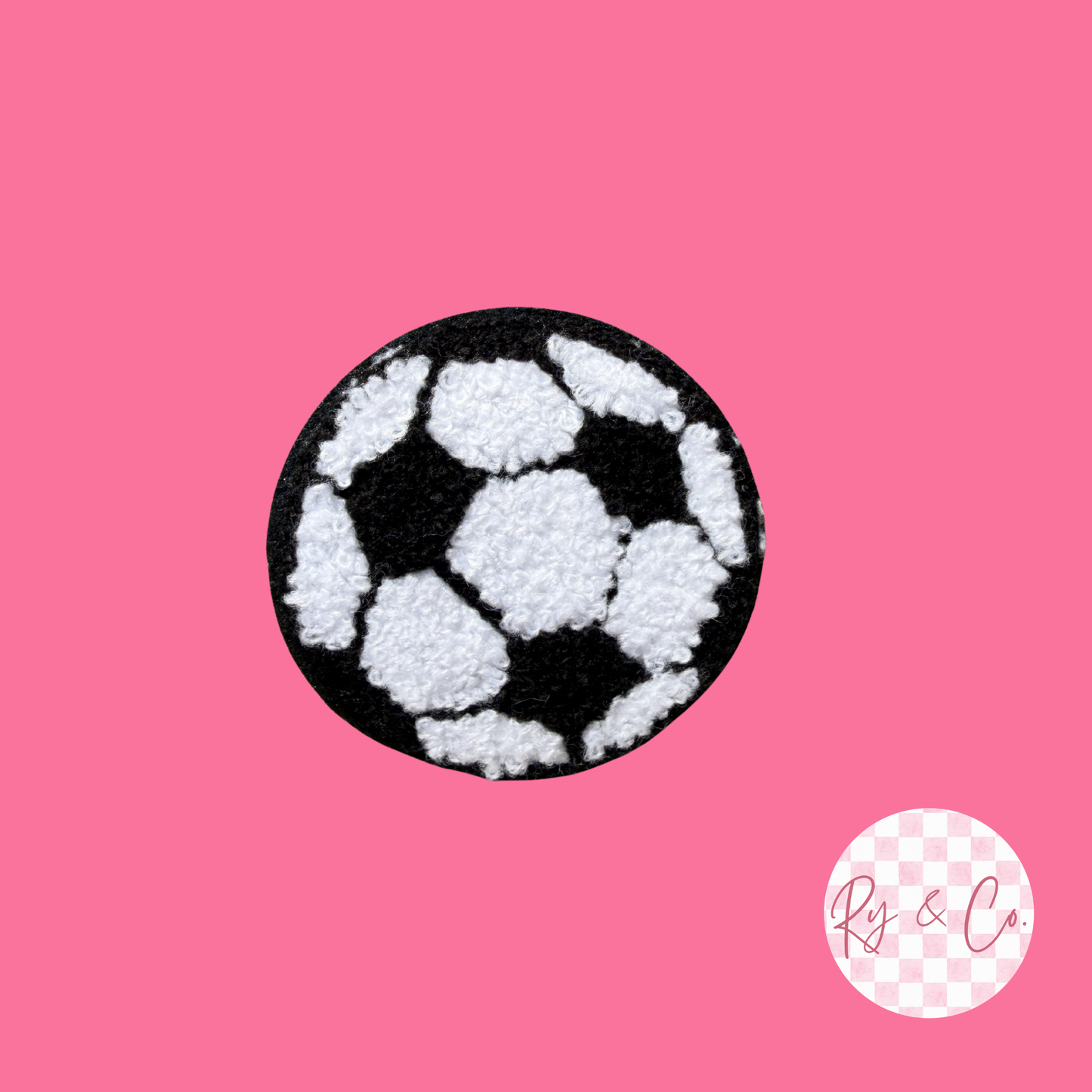 Soccer Ball -Embroidered Hat Patch
