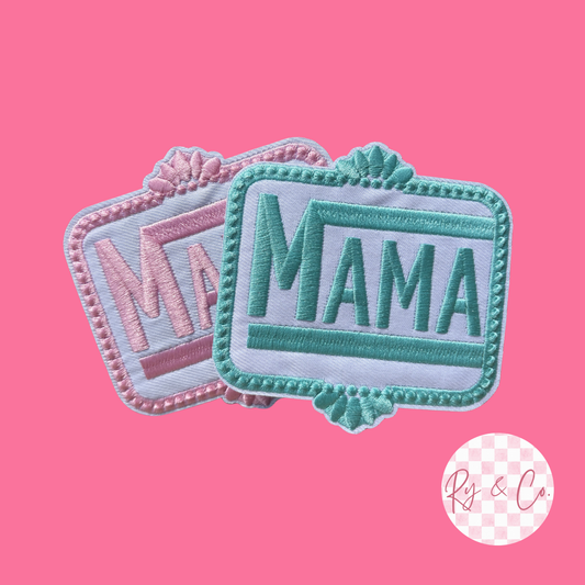 Mama -Embroidered Hat Patch