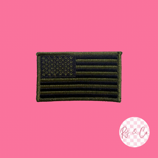 Green Flag -Embroidered Hat Patch