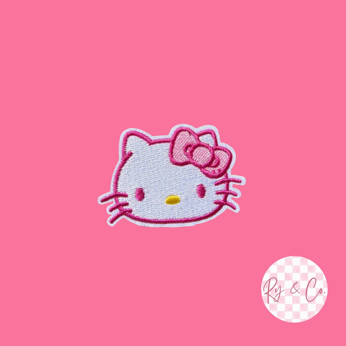 Kitty -Embroidered Hat Patch