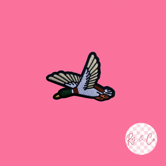 Duck -Embroidered Hat Patch
