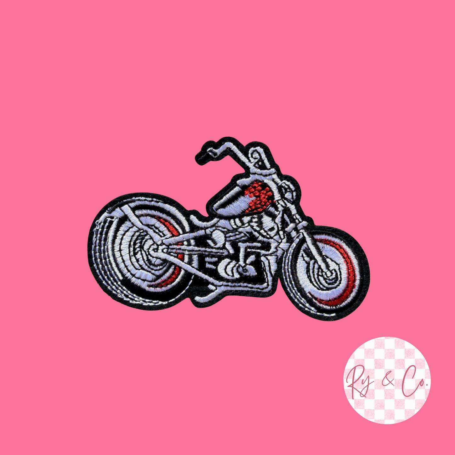 Motorcycle -Embroidered Hat Patch