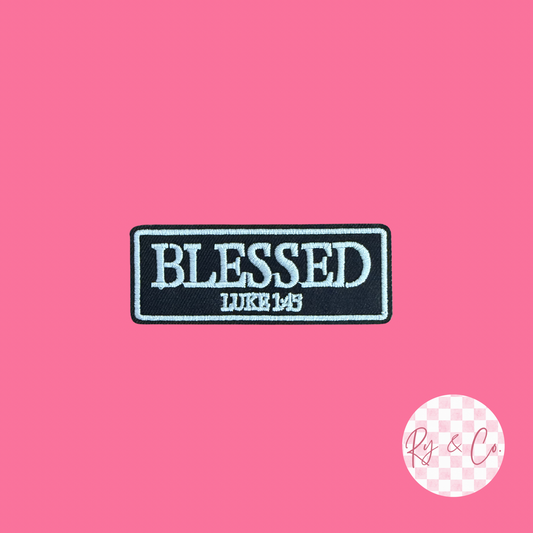 Blessed Verse -Embroidered Hat Patch