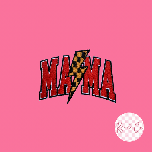 Mama Edgy -Embroidered Hat Patch