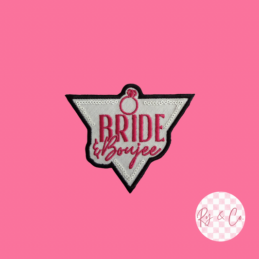 Bride & Boujee -Embroidered Hat Patch