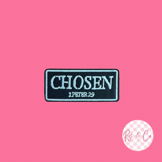 Chosen Verse -Embroidered Hat Patch