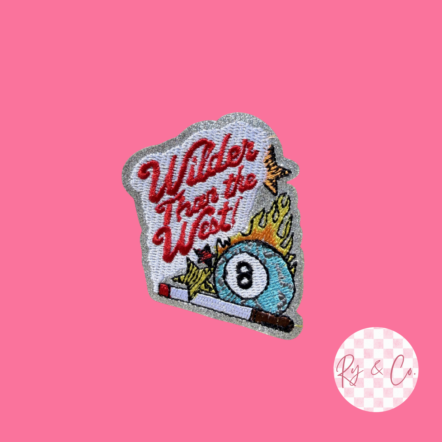 Wilder Than The West -Embroidered Hat Patch