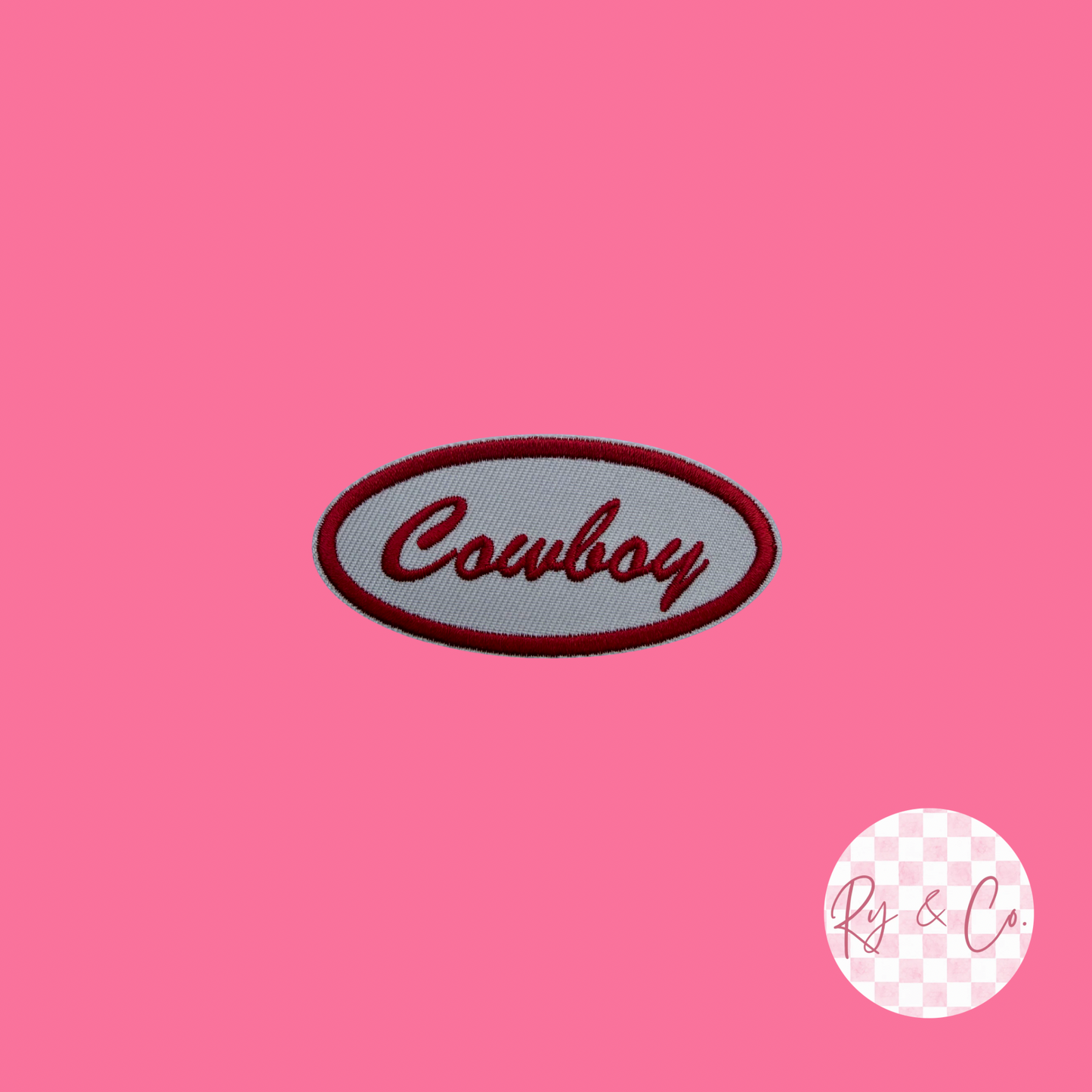 Cowboy -Embroidered Hat Patch