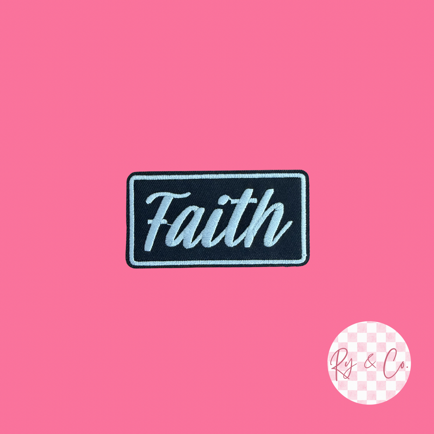 Faith -Embroidered Hat Patch