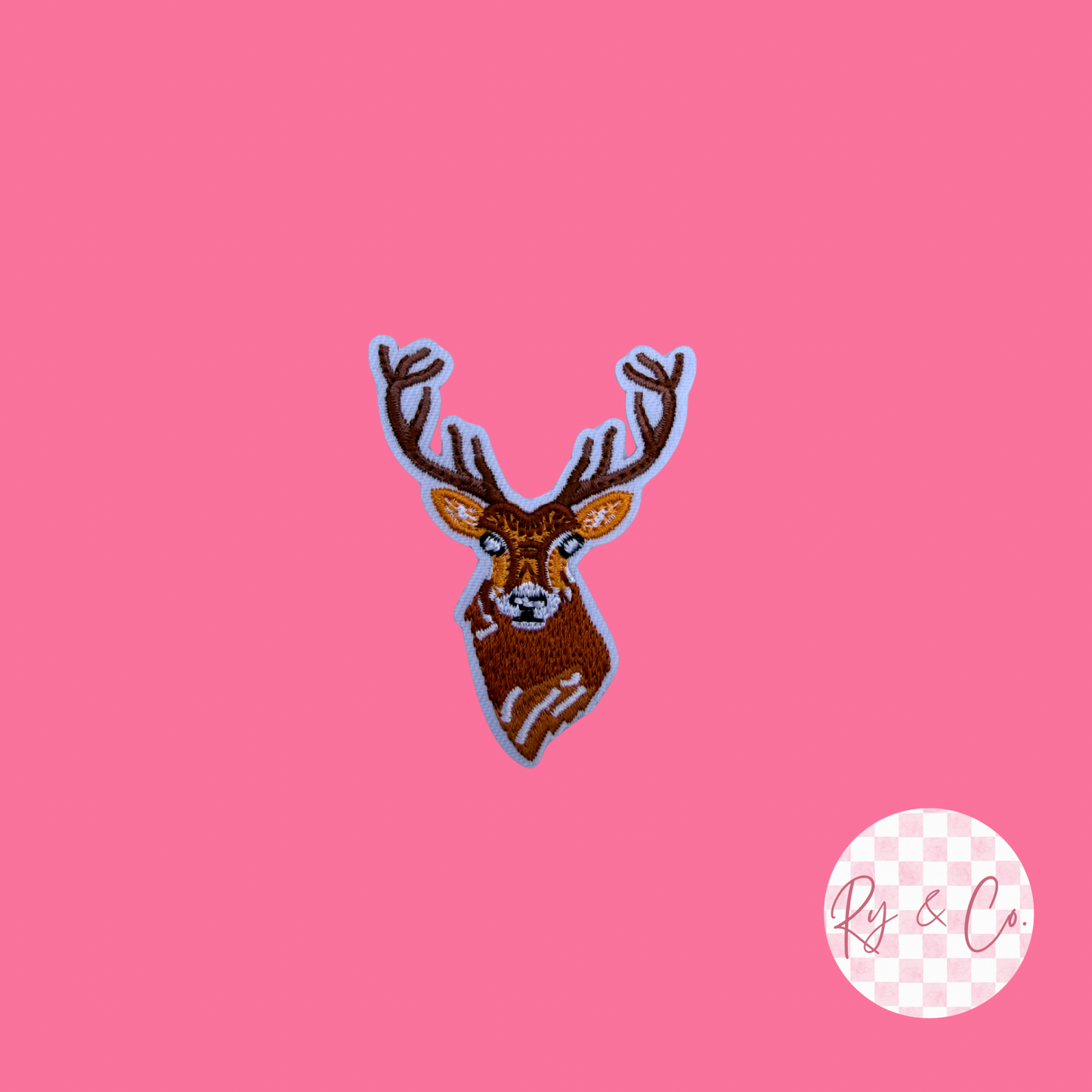 Buck -Embroidered Hat Patch