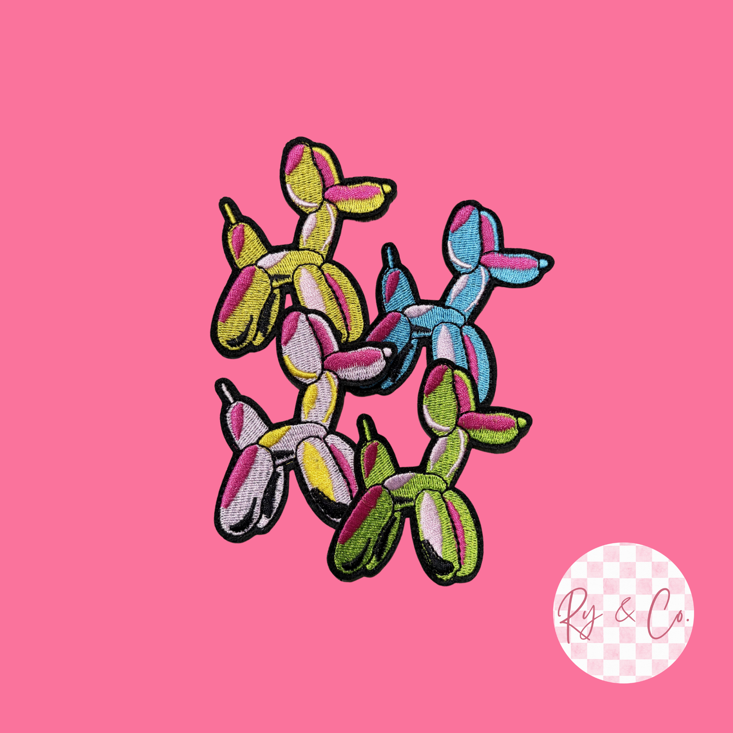 Balloon Dog -Embroidered Hat Patch