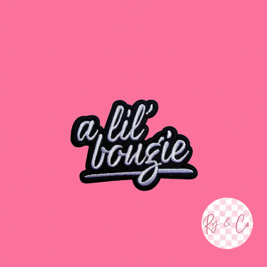 A lil bougie-Embroidered Hat Patch