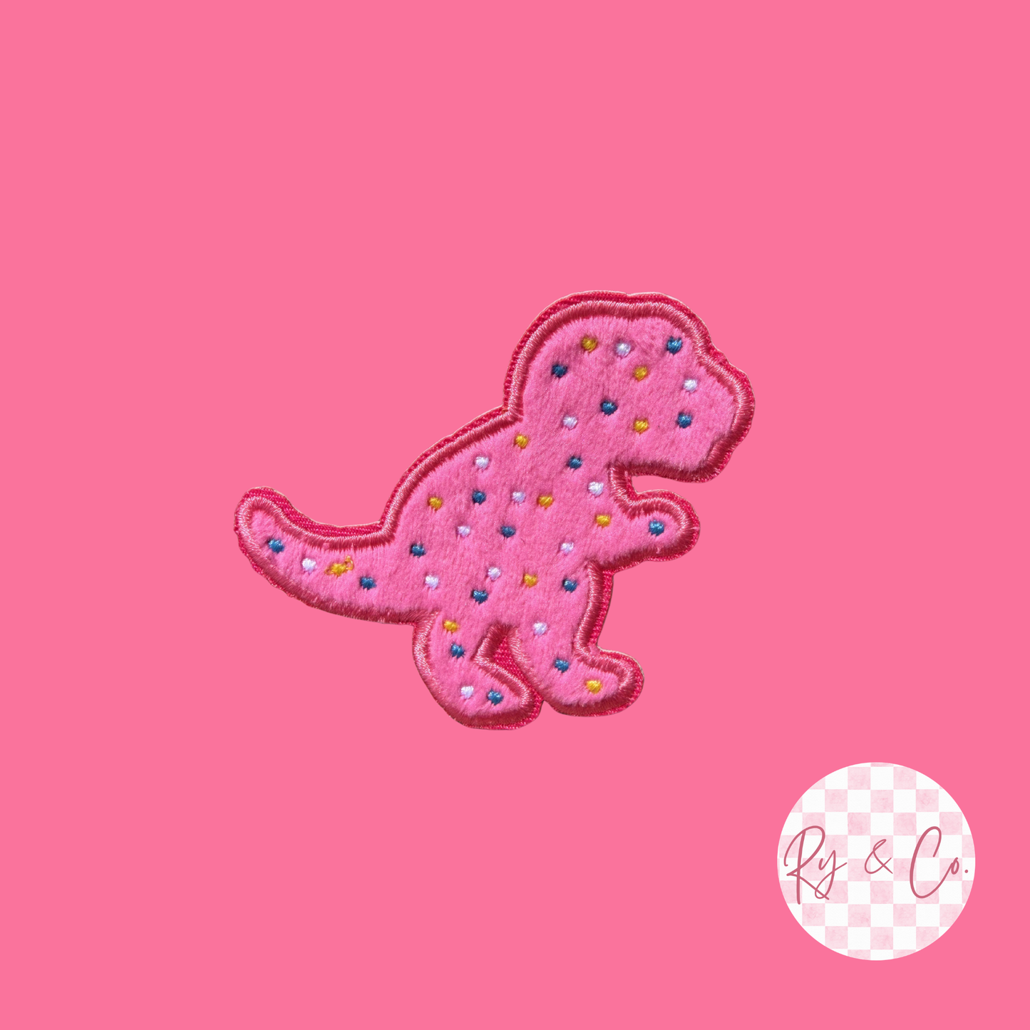 Dino Icing Cookie -Embroidered Hat Patch