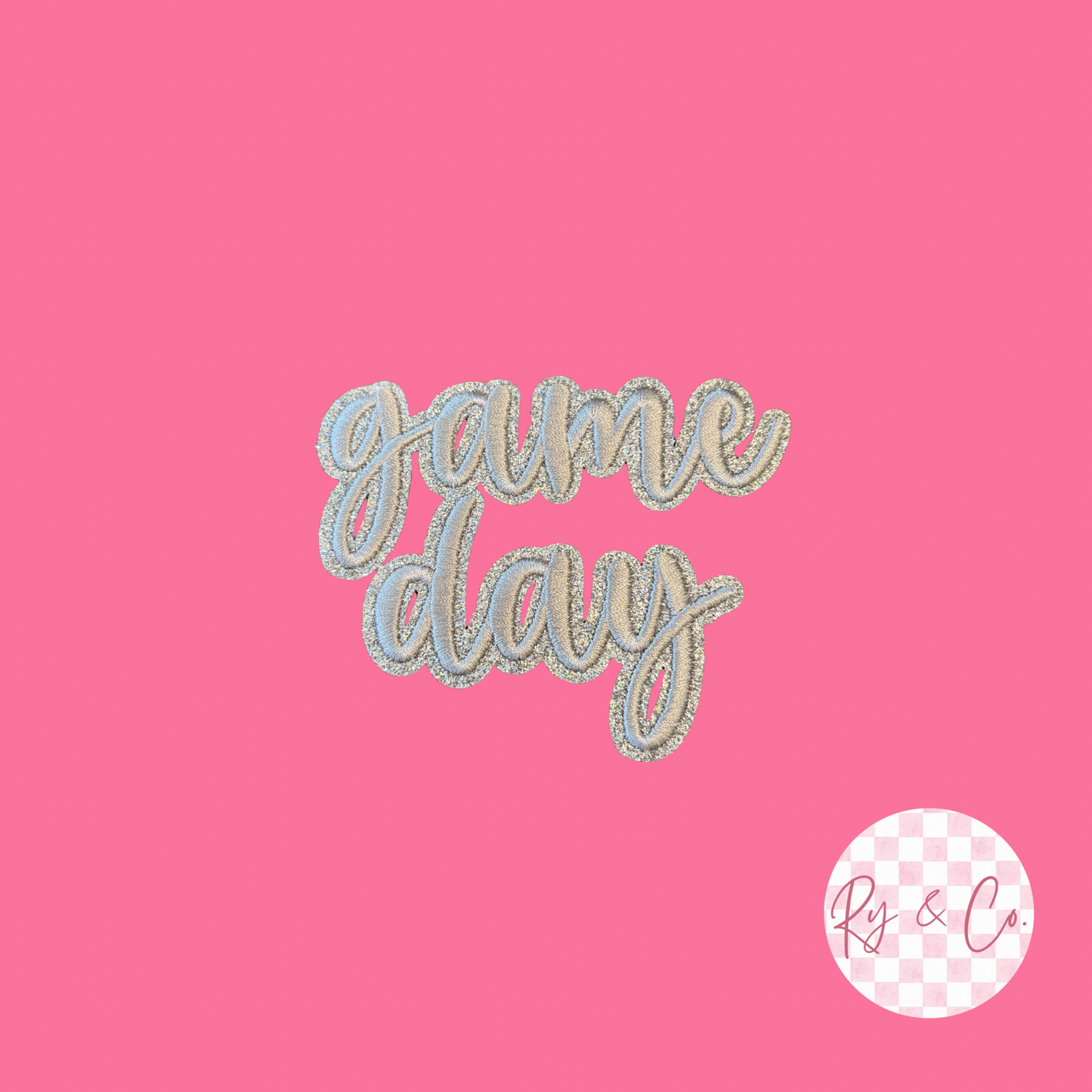 Game Day Sequin -Embroidered Hat Patch