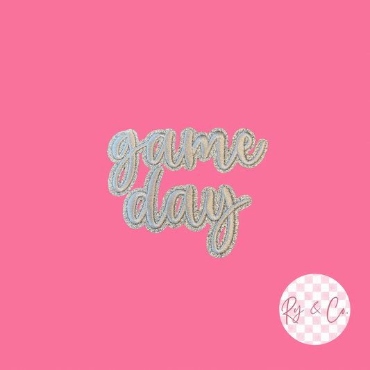 Game Day Sequin -Embroidered Hat Patch