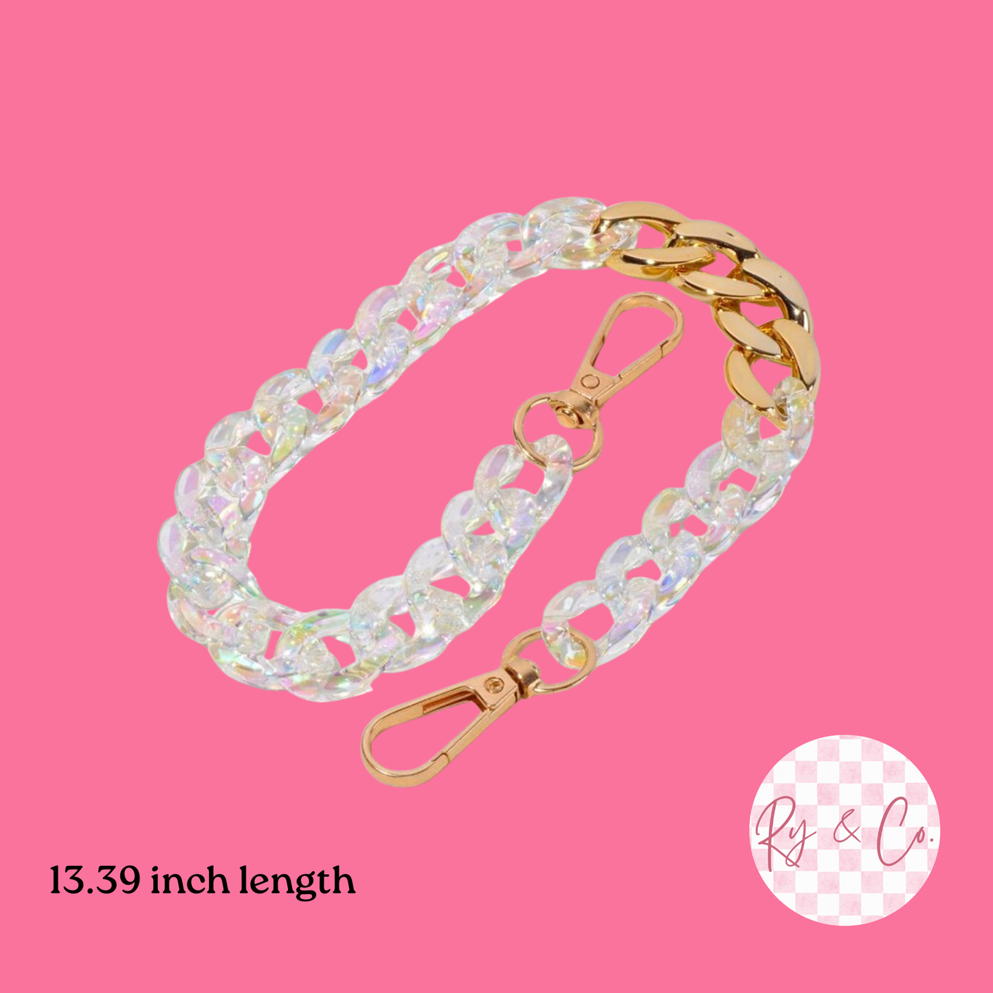 Iridescent Gold Bag Chain