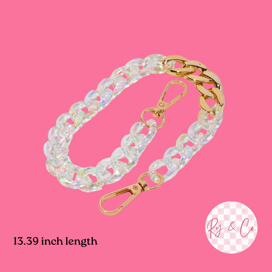 Iridescent Gold Bag Chain