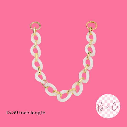 White Gold Bag Chain